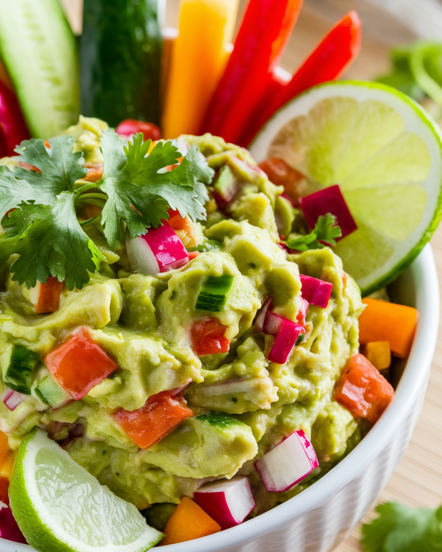 Keto Guacamole with Veggies: A Fresh, Flavorful Snack or Appetizer