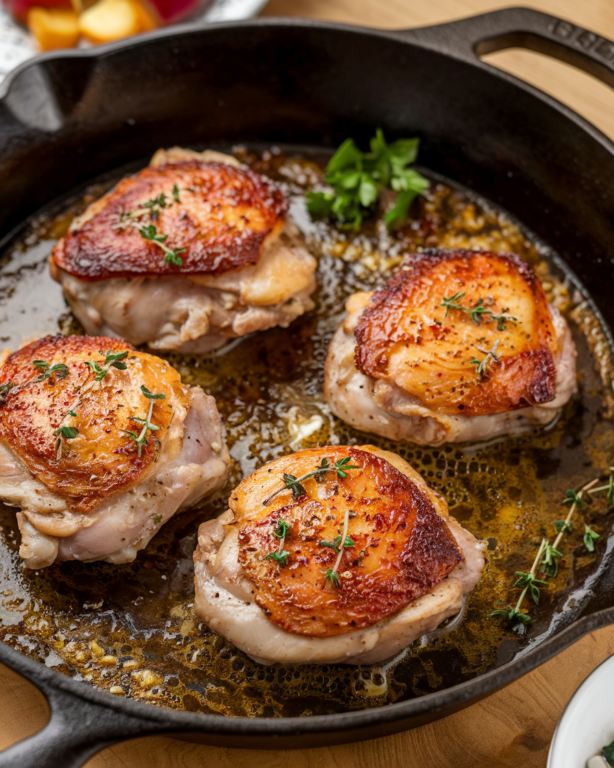 Keto Garlic Butter Chicken Thighs