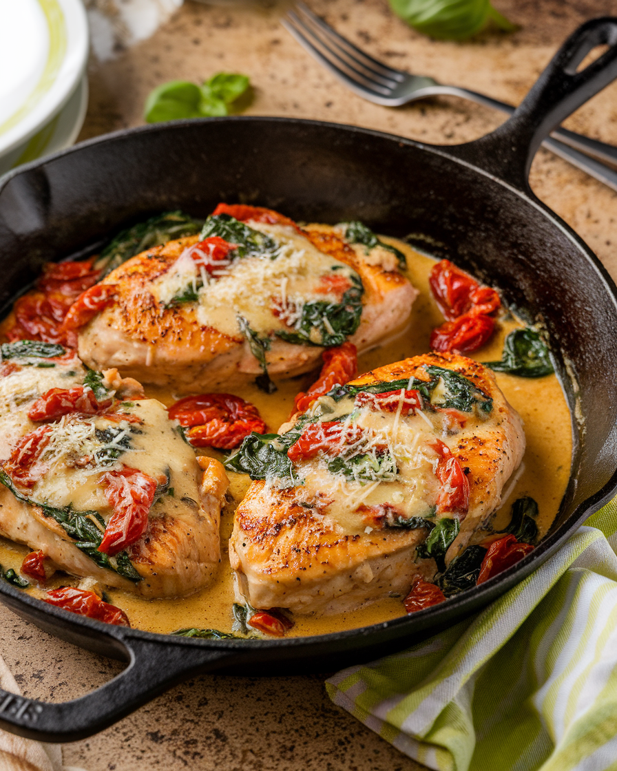 Creamy Garlic Butter Tuscan Chicken