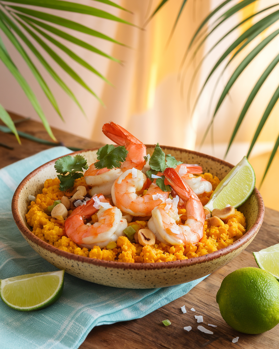 Tropical Shrimp & Cauliflower Rice Bowl