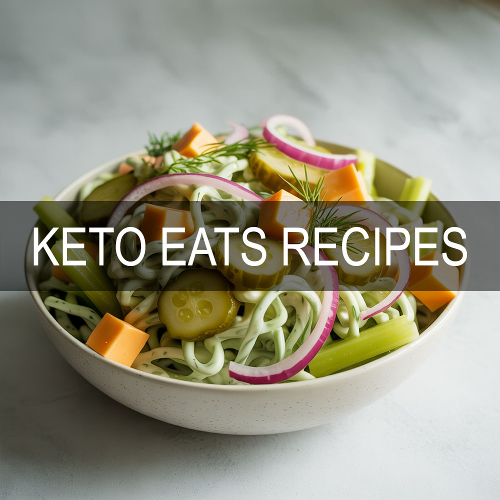 Keto Dill Pickle Pasta Salad